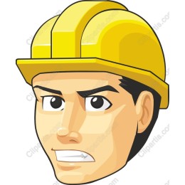 Construction Worker with Hard Hat