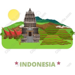 Indonesian Temple Landscape