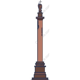 Majestic Column with Angel