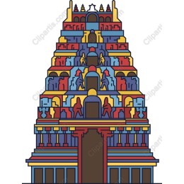 Vibrant Temple Architecture