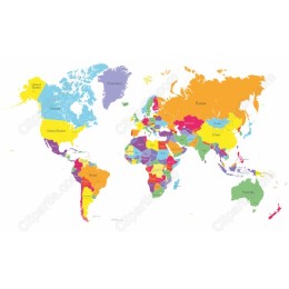 Vibrant World Map