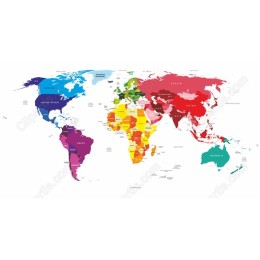 Vibrant World Map