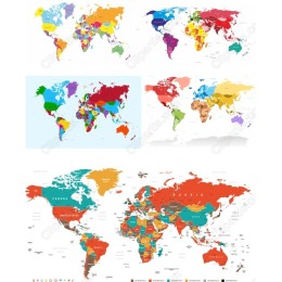 Vibrant World Map Bundle - Files