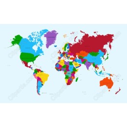 Vibrant World Map