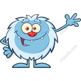 Cheerful Cartoon Yeti