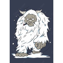 Yeti - Whimsical Fury in Snowy Majesty