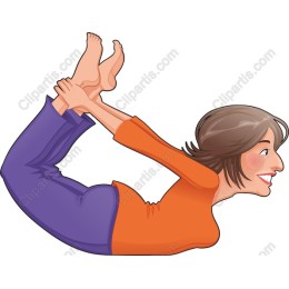 Joyful Woman in Yoga Pose