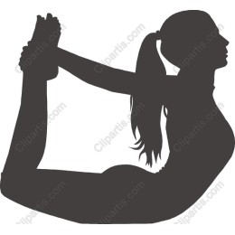 Dynamic Female Yoga Pose