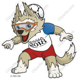 Vibrant Soccer Wolf