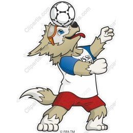 Playful Soccer Dog Mascot