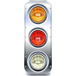 Vibrant Traffic Light