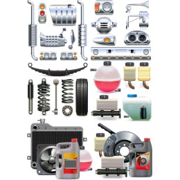 Automotive Clipart Set - Bundle