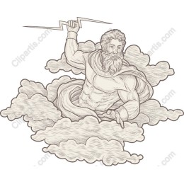 Majestic Lightning Wielding Deity