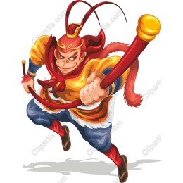 Vibrant Monkey Warrior