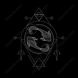 Elegant Intertwined Fish