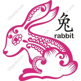 Graceful Rabbit in Pink
