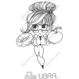 Libra's Delight - Whimsical Zodiac