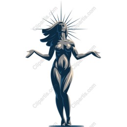 Radiant Elegance: Female Figure