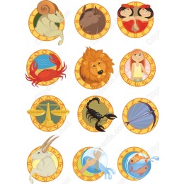 Zodiac Clipart Collection - 12