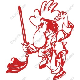 Dynamic Rooster Warrior