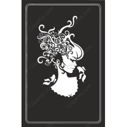 Elegant Floral Woman