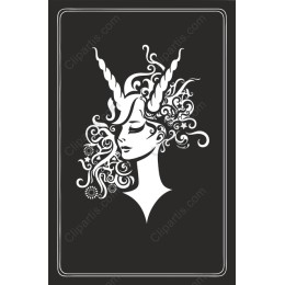 Mystical Elegance: Intricate Woman