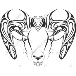 Elegant Ram Head
