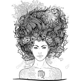 Virgo Woman Floral