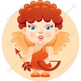 Cupid With Bow and Arrow