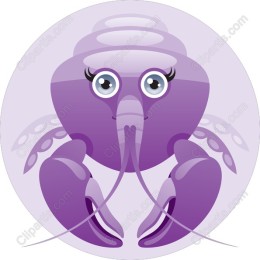 Charming Purple Crab