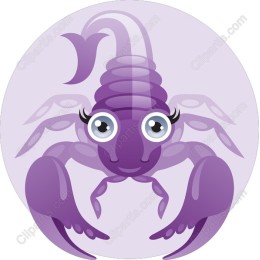 Purple Cartoon Scorpion