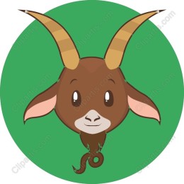 Playful Goat Head
