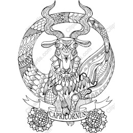 Intricate Capricorn Zodiac