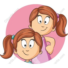 Playful Cartoon Girls