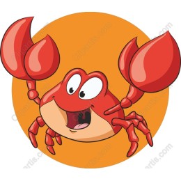 Cheerful Cartoon Crab