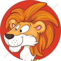 Playful Cartoon Lion