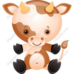 Cute Cartoon Cow