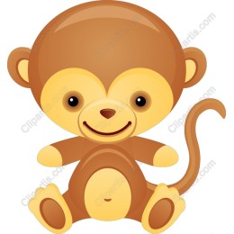 Charming Cartoon Monkey