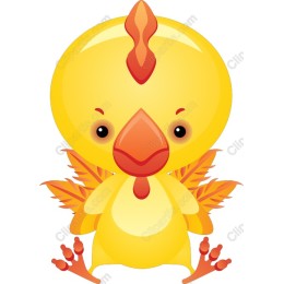 Whimsical Yellow Chick