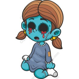 Cartoon Zombie Girl