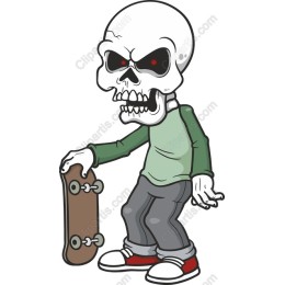Skeleton Skateboarder