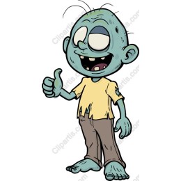 Playful Zombie Cartoon