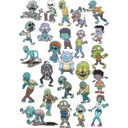 Zombie Clipart Collection - bundle