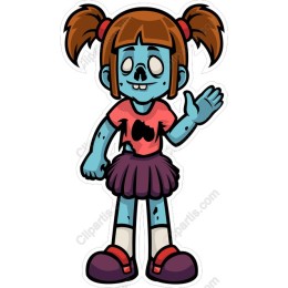 Zombie Girl Character