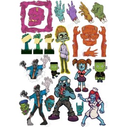 Zombie Clipart Bundle - for Spooky