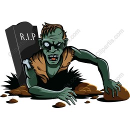 Zombie Emerging from the Grave