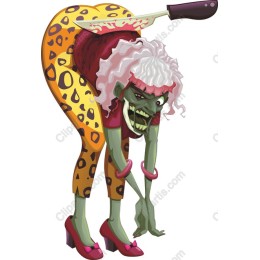 Eccentric Halloween Horror Character