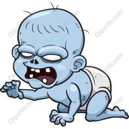 Quirky Blue Baby