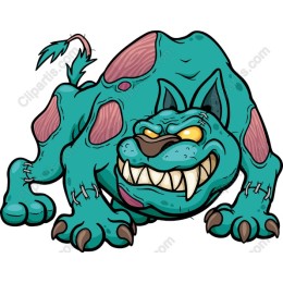 Cartoon Monster Dog