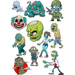 Zombie Clipart Bundle - Set